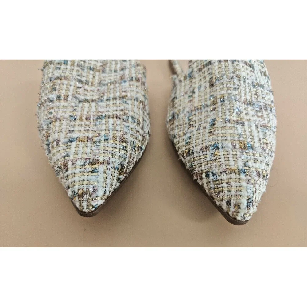 Tilocow Flat Mules for Women Closed Pointed‎ Toe Backless Casual Size 7.5 - Picture 6 of 9